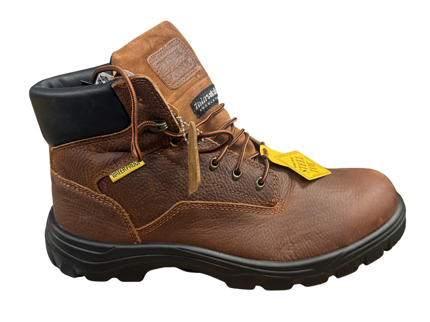 6" Brown S/T Water Proof Boots