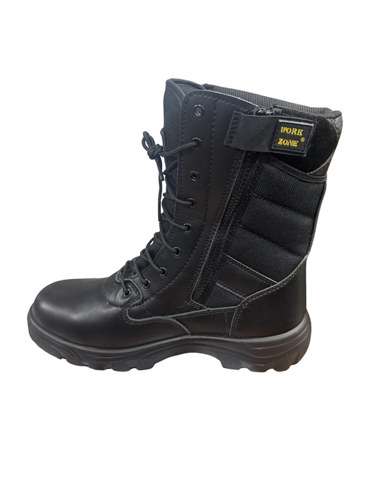 8" Black F/G Side Zipper