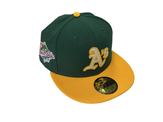 Athletic A's World Series Side Patch Two Tone New Era 59FIFTY Fitted Hat