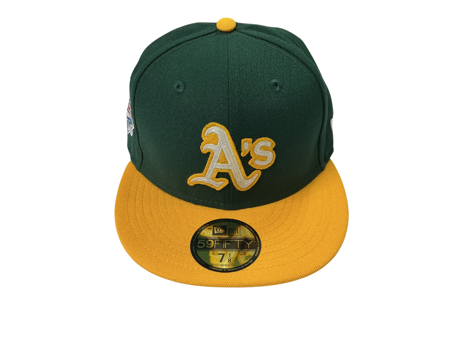 Athletic A's World Series Side Patch Two Tone New Era 59FIFTY Fitted Hat