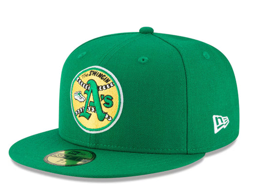 Athletics A's New Era Green Cooperstown Collection 59FIFTY Fitted Hat