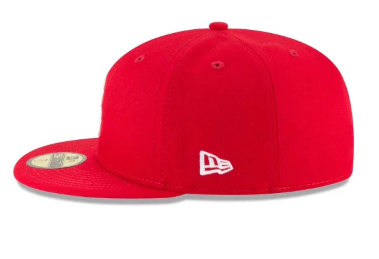 Boston Red Sox Scarlet Basic 59FIFTY Fitted Hat