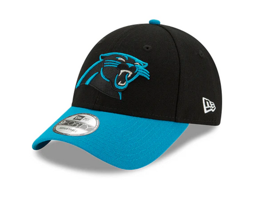 Carolina Panthers New Era The League 9FORTY Adjustable Black/Blue Hat