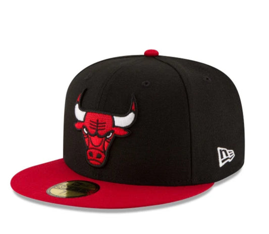 Chicago Bulls 2Tone Black New Era 59FIFTY Fitted Hat