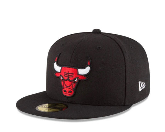 Chicago Bulls Black New Era 59FIFTY Fitted Hat