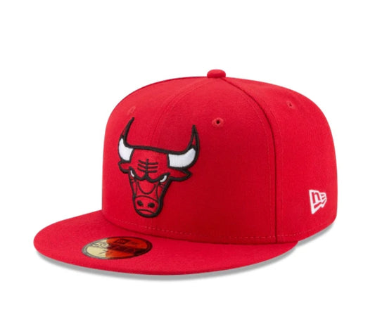 Chicago Bulls NBA Team Color Red New Era 59FIFTY Fitted Hat