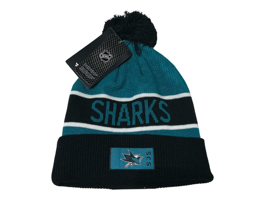 Fanatics San Jose Sharks Cuffed Knit Hat w/ Pom