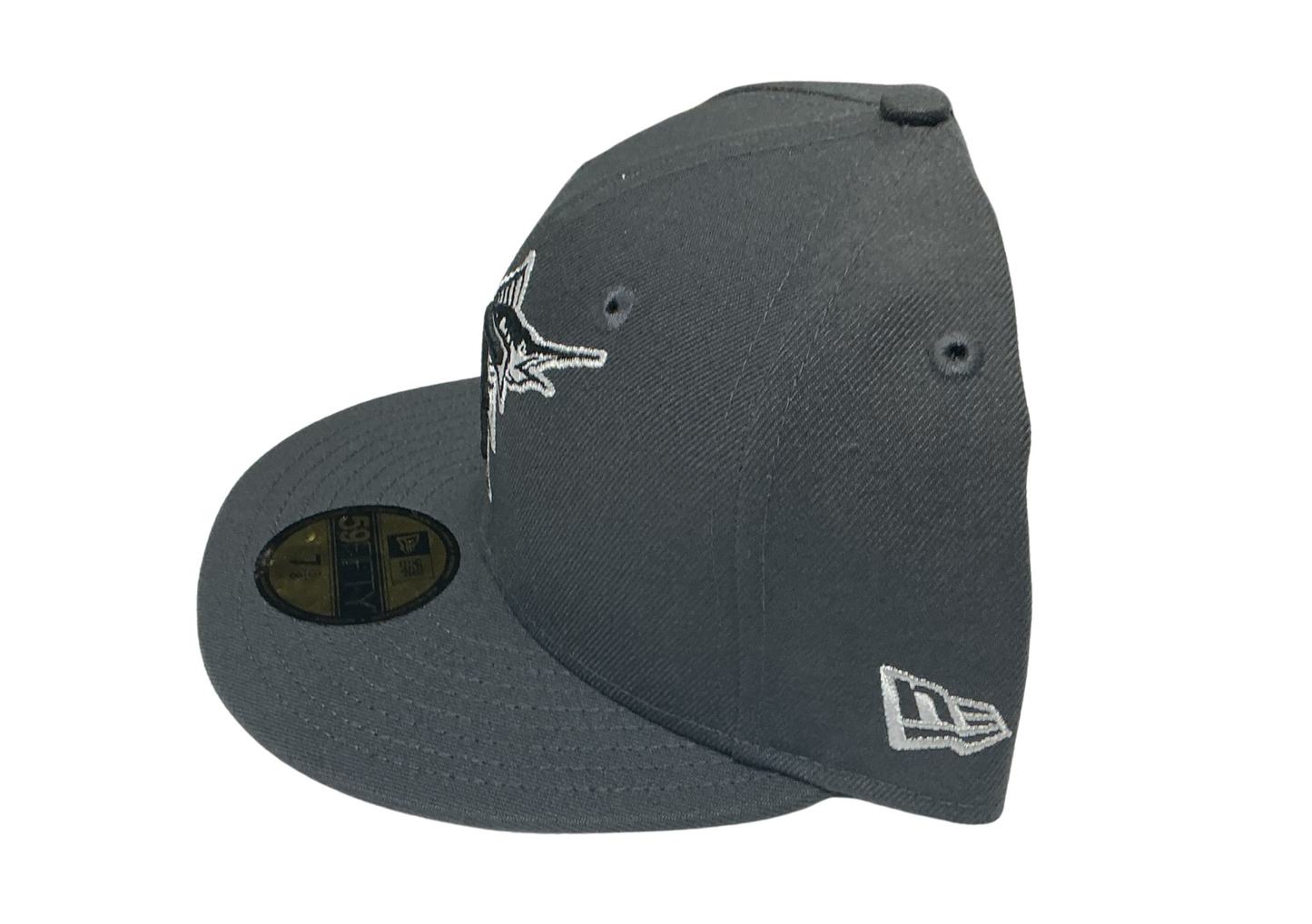 Florida Marlins New Era 59Fifty Dark Grey Fitted Hat