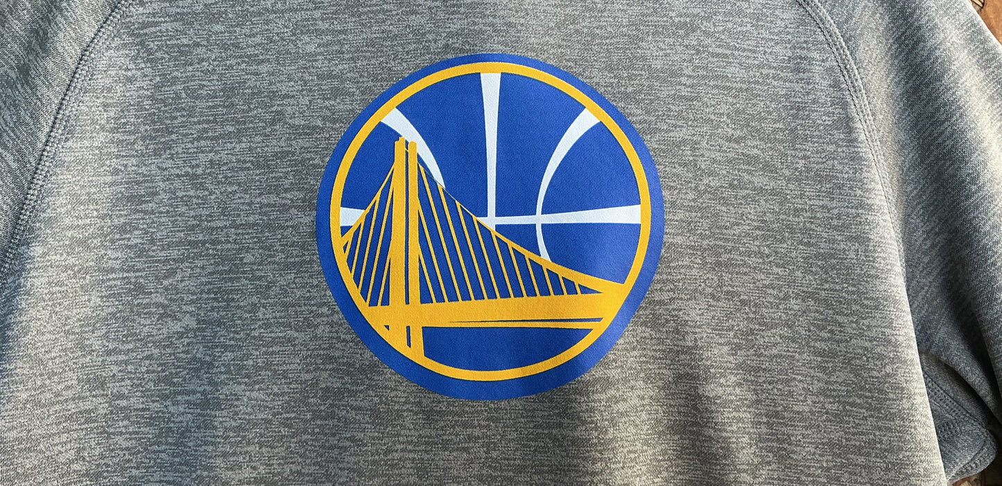 Golden State Warriors Adidas Climawarm Grey Women's Hoodie