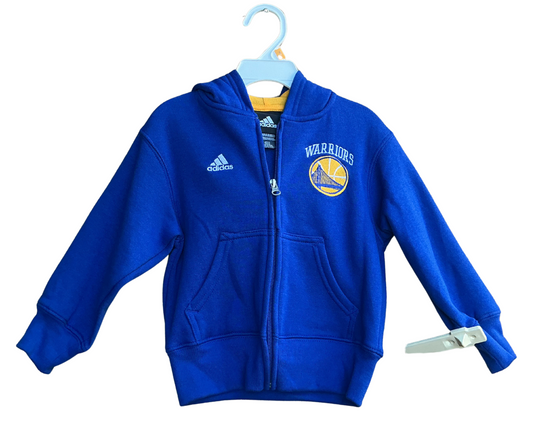 Golden State Warriors Adidas Toddler Zip-Up Jacket