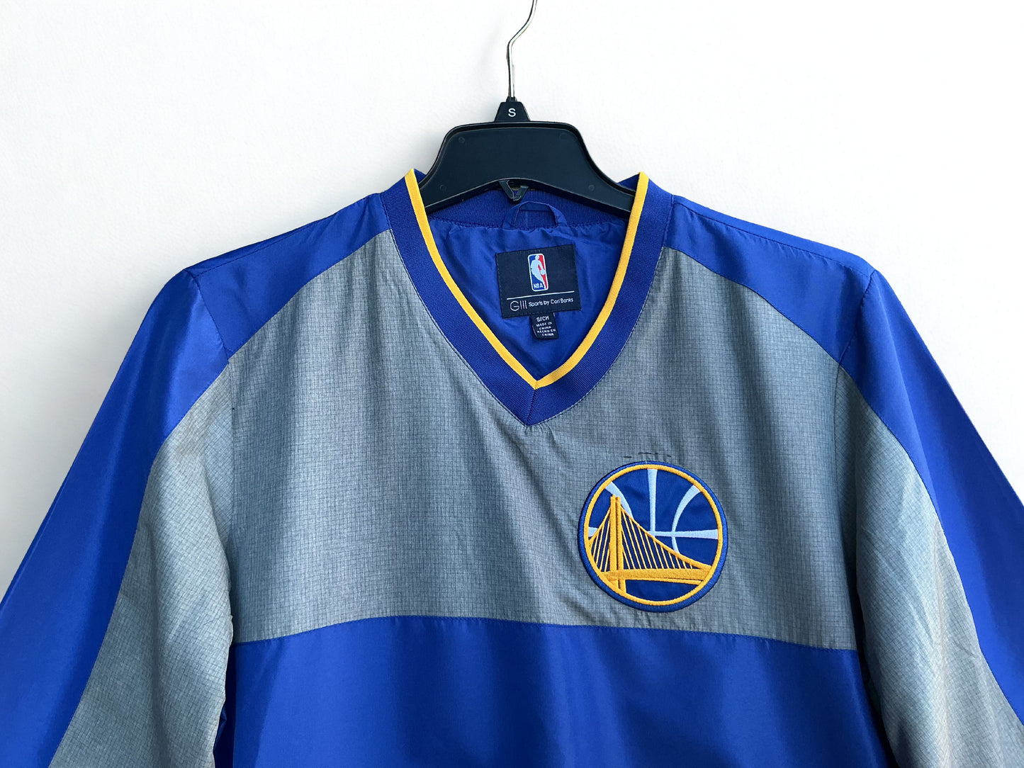 Golden State Warriors NBA V-Neck Polyester Two Tone Top