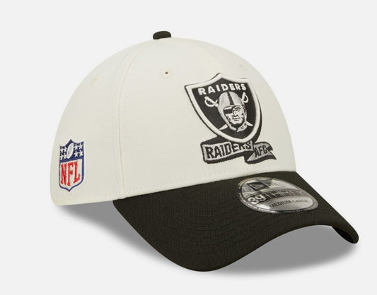 Las Vegas Raiders AFC NFL New Era Two Tone 39THIRTY Flex Fit Hat
