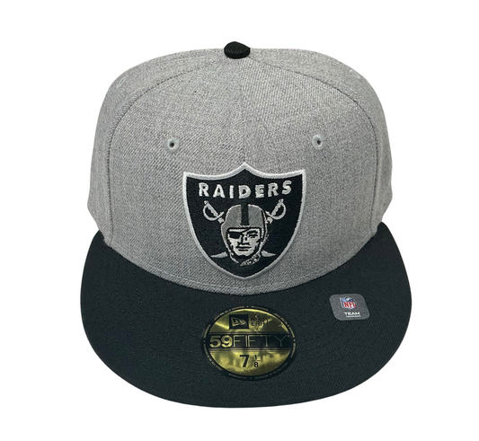 Las Vegas Raiders Fabric Two Tone New Era 59FIFTY Fitted Hat