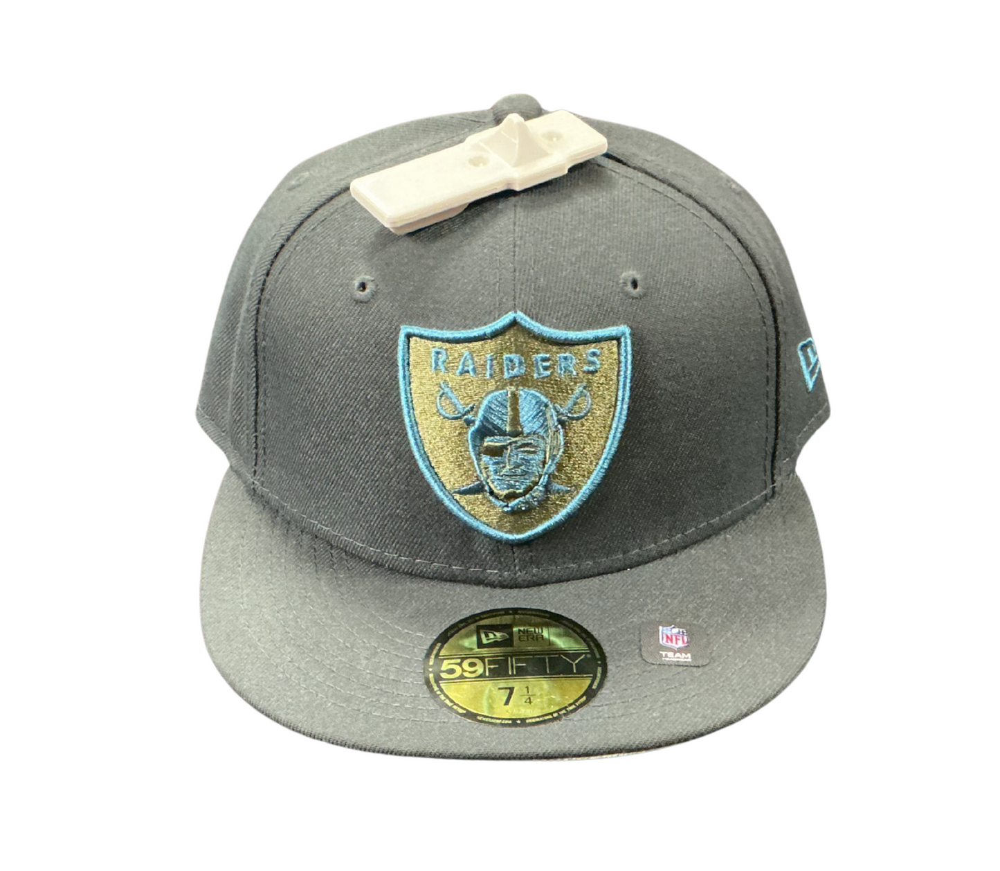 Las Vegas Raiders New Era Graphite Multi Color 59Fifty Fitted Hat