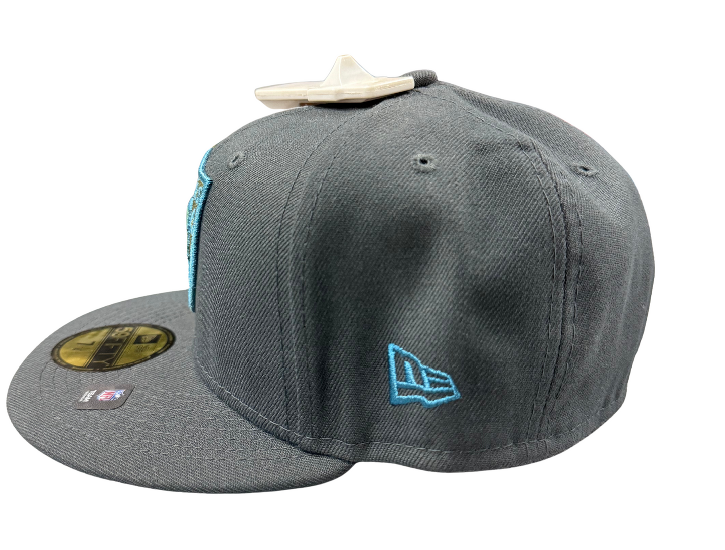 Las Vegas Raiders New Era Graphite Multi Color 59Fifty Fitted Hat