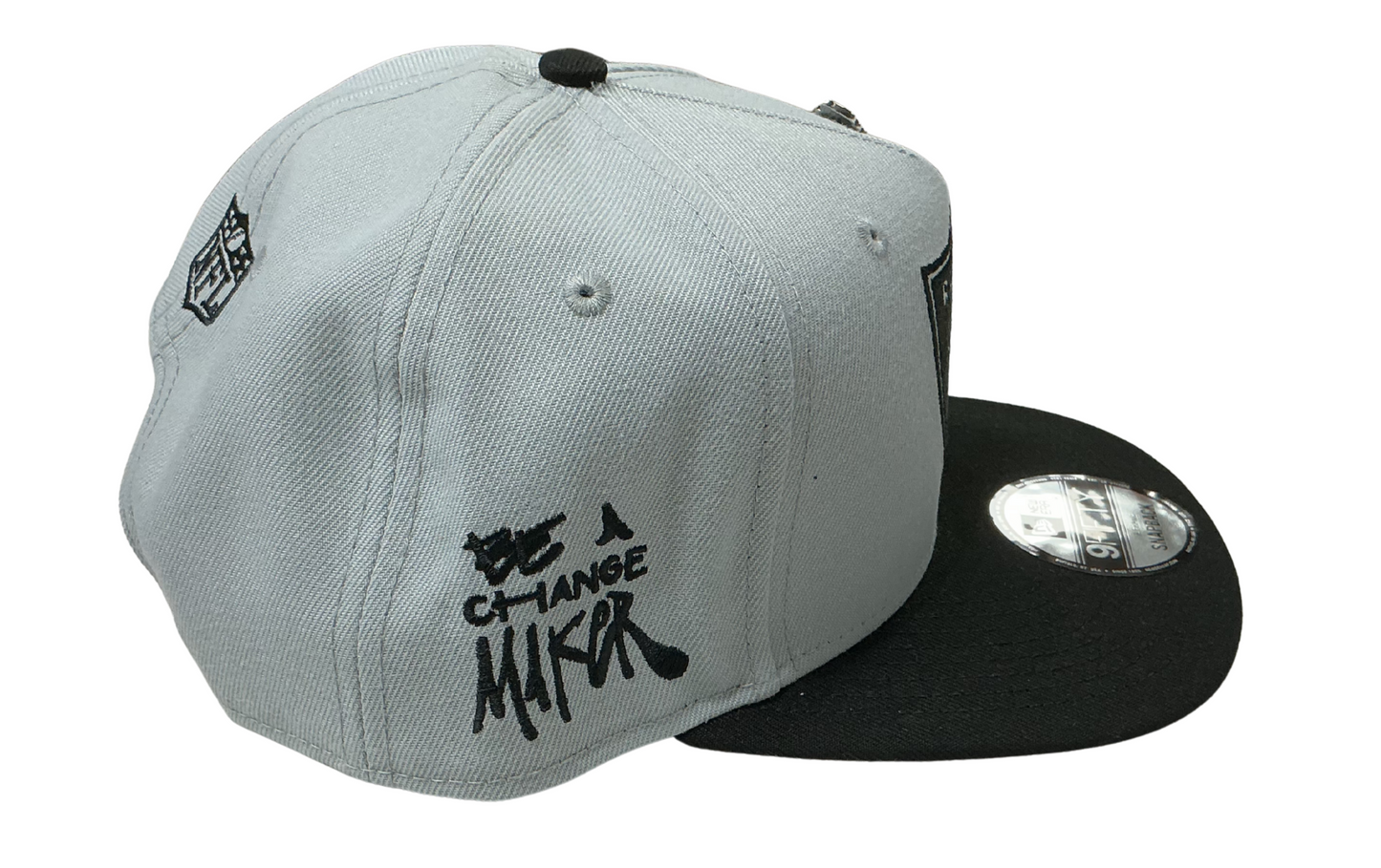 Las Vegas Raiders New Era Gray/Black Inspire Change 59FIFTY Snapback Hat