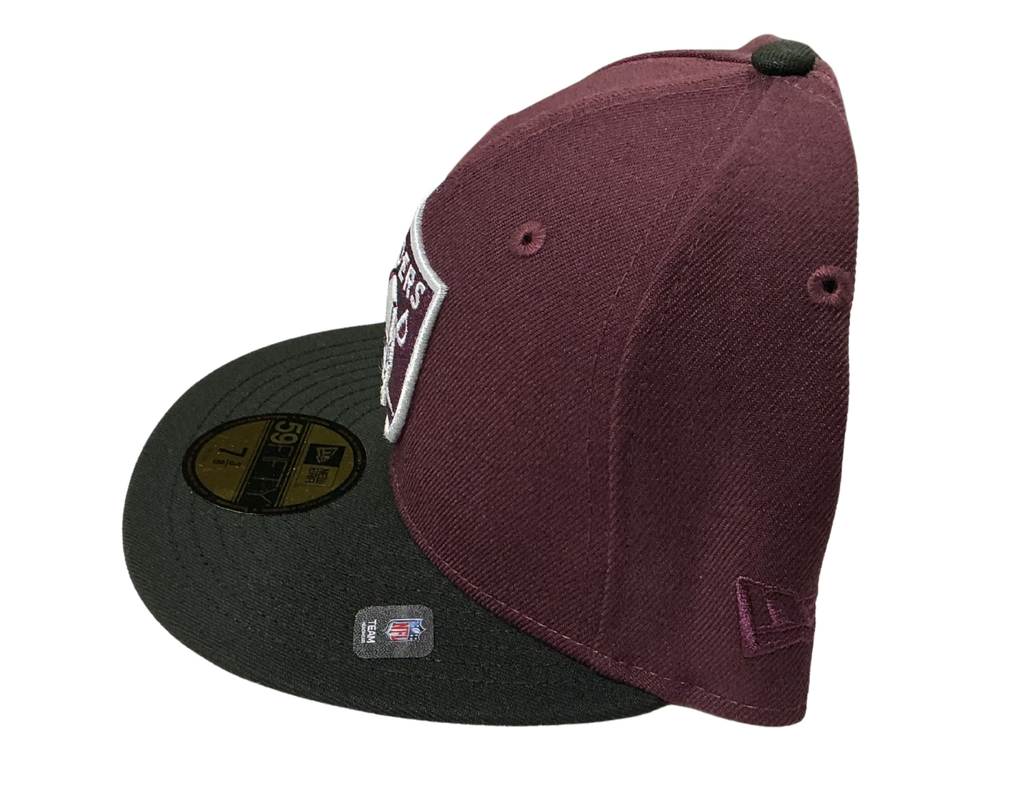 Las Vegas Raiders New Era NFL 59Fifty Two Tone Maroon Fitted Hat