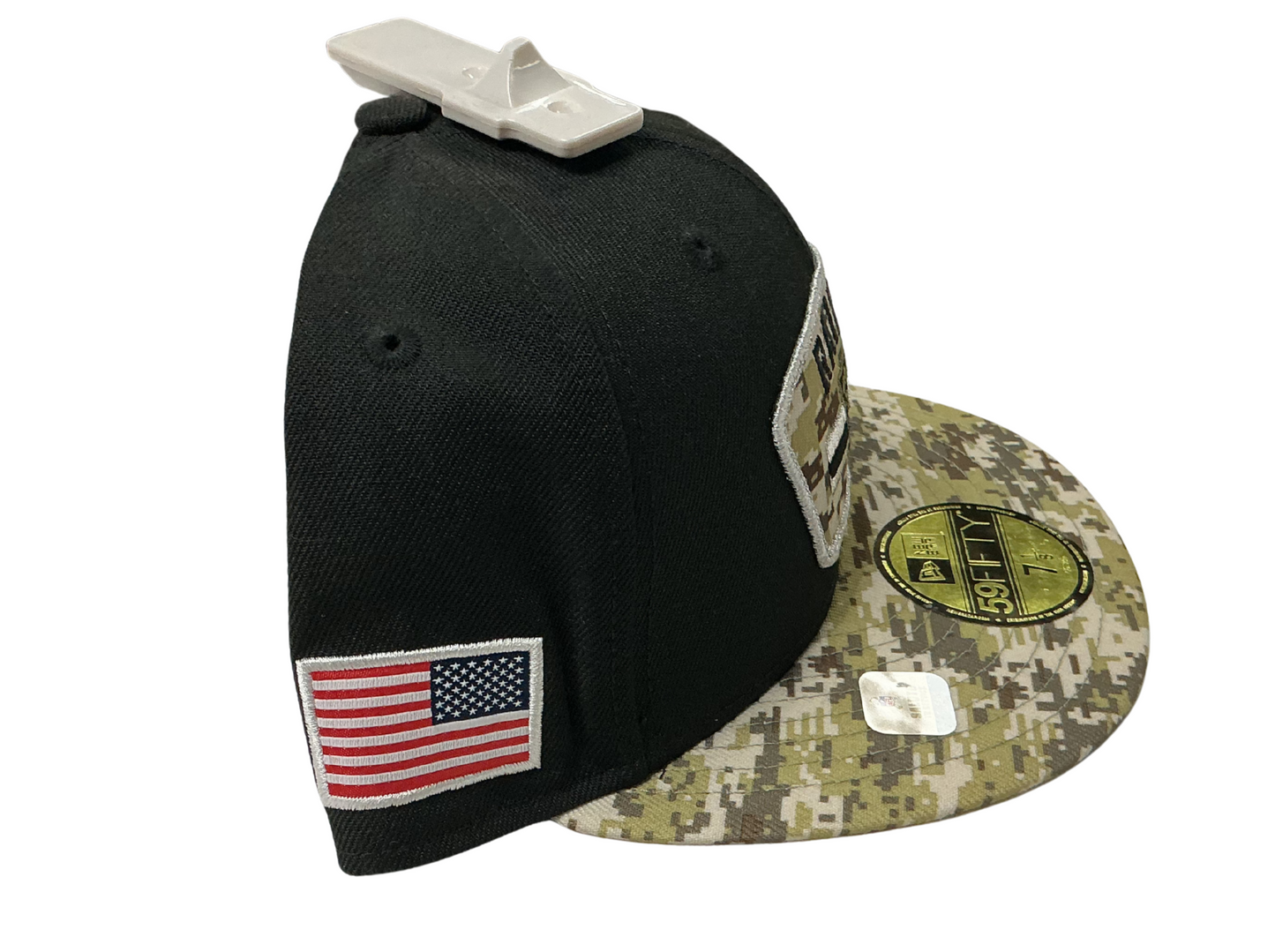 Las Vegas Raiders New Era Salute To Service Camo 59FIFTY Fitted Hat