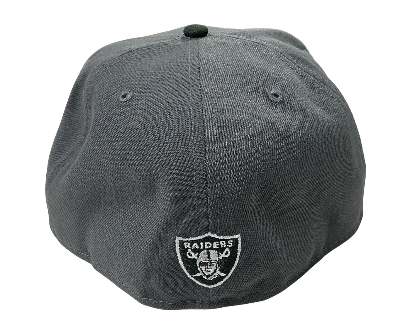 Las Vegas Raiders Two Tone Black Shield New Era 59Fifty Fitted Hat