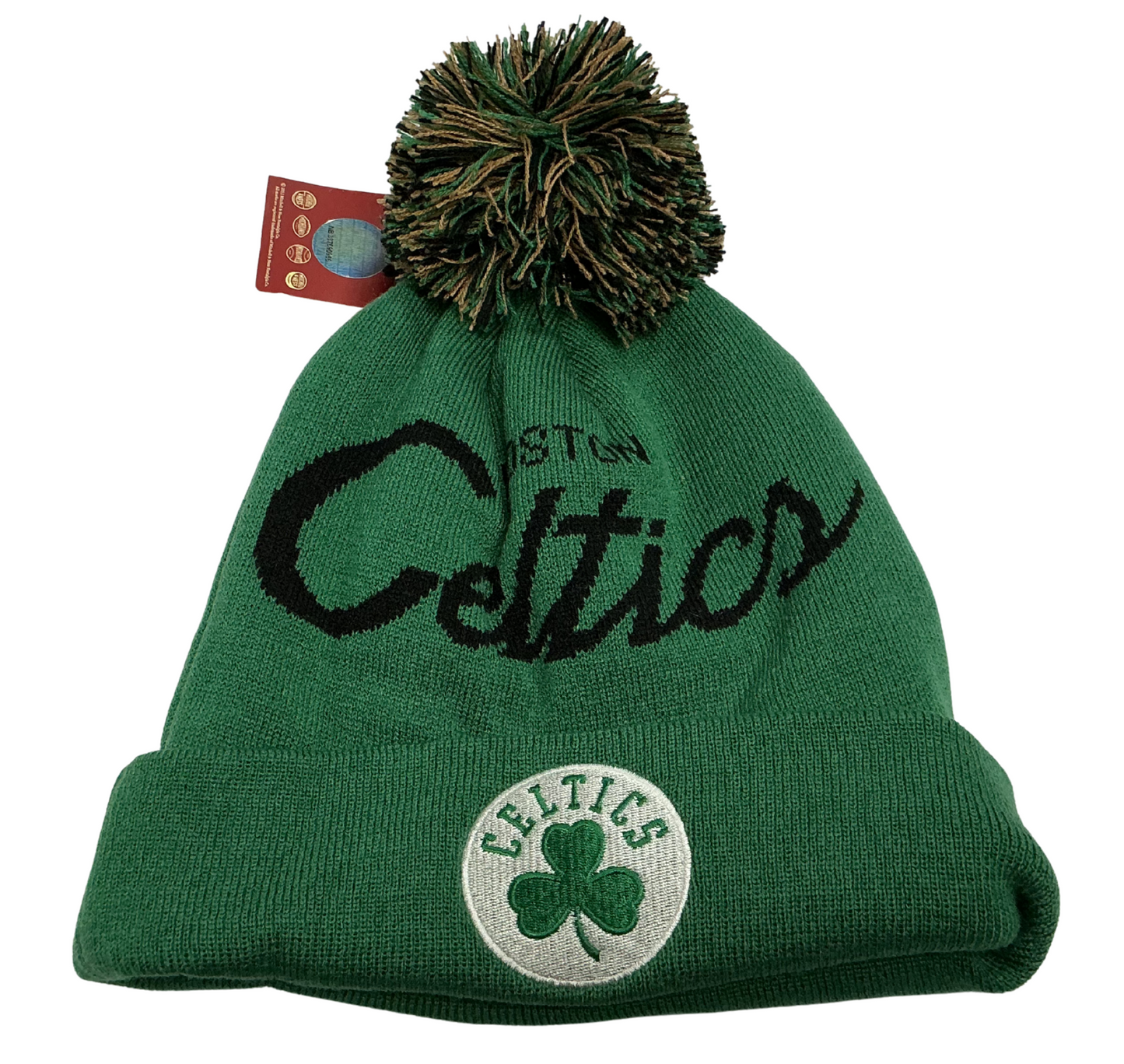 Mitchell & Ness NBA Boston Celtics Beanie w/ Pom