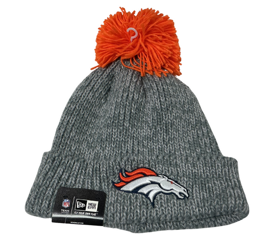 New Era Denver Broncos NFL Knit Cuff Pom Beanie
