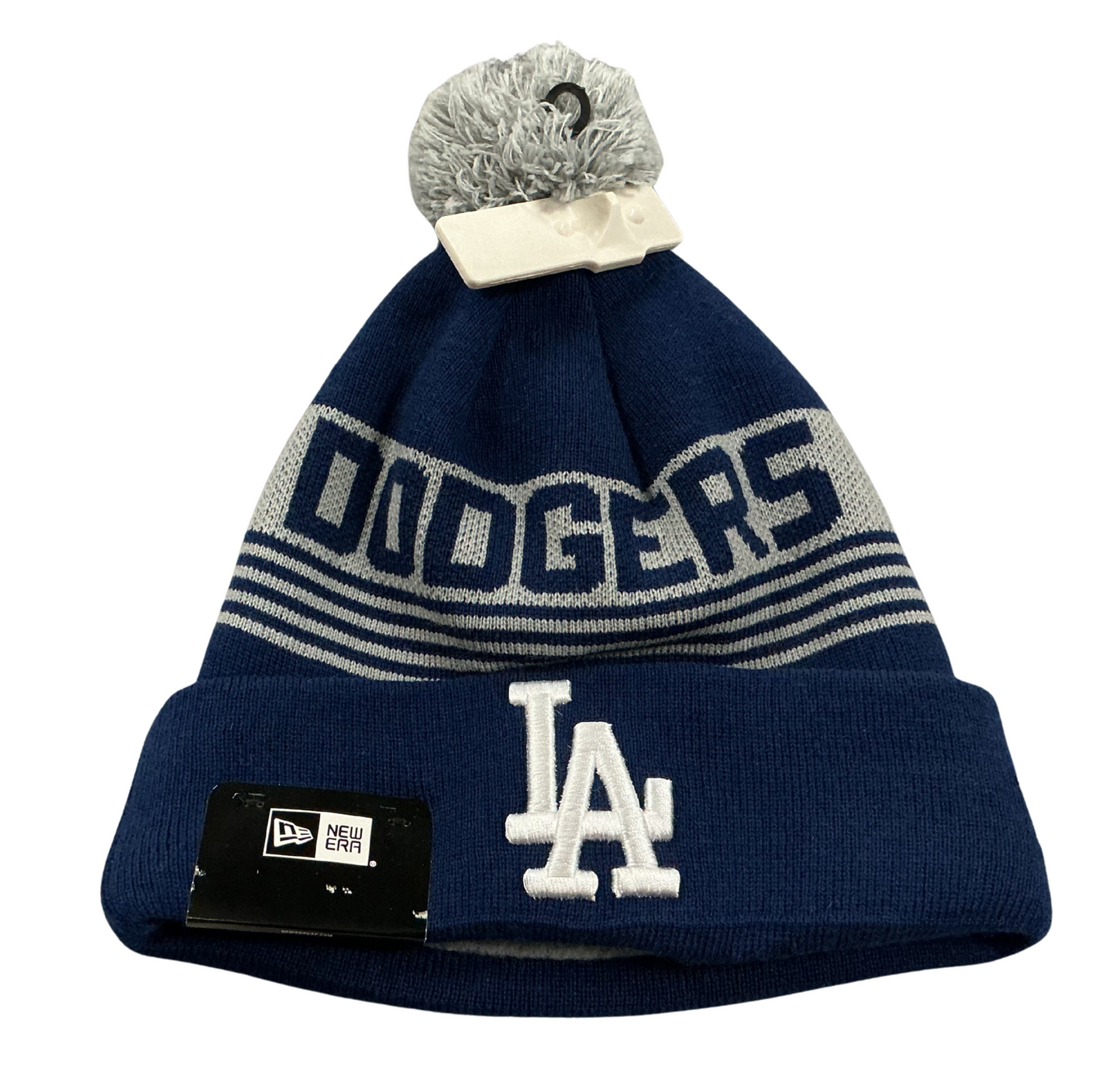 New Era LA Dodgers Knit Beanie w/ Pom