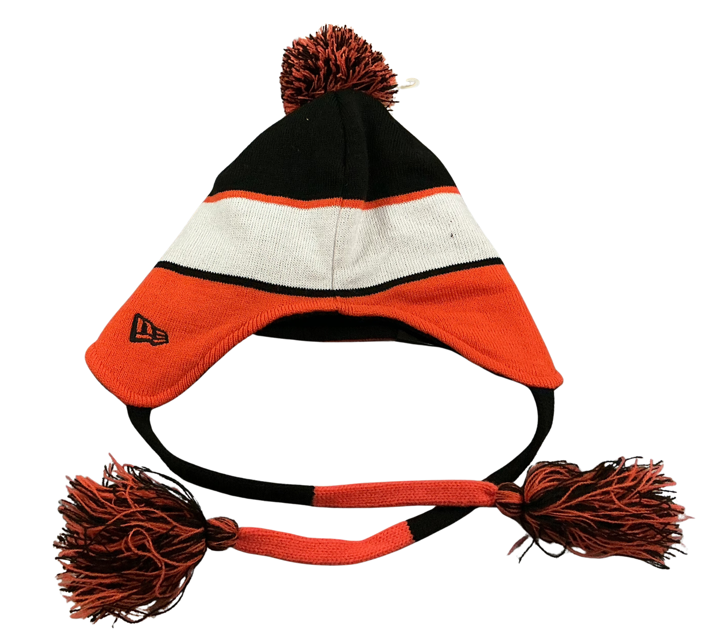 New Era MLB SF Giants Knit Earflap Beanie w/ Pom