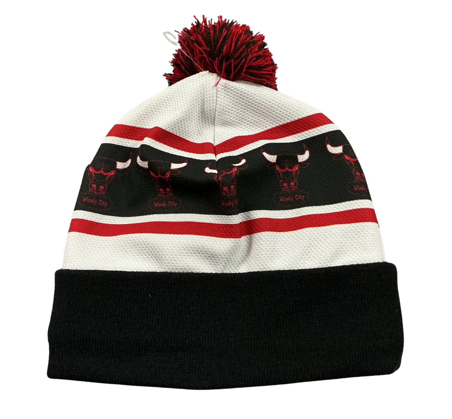 New Era NBA Chicago Bulls Knit Cuffed Beanie w/ Pom