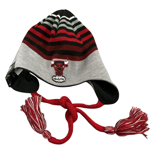 New Era NBA Chicago Bulls "Windy City" Knit Earflap Beanie