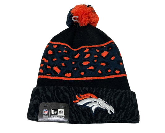 New Era Polar Prints NFL Denver Broncos Pom Beanie