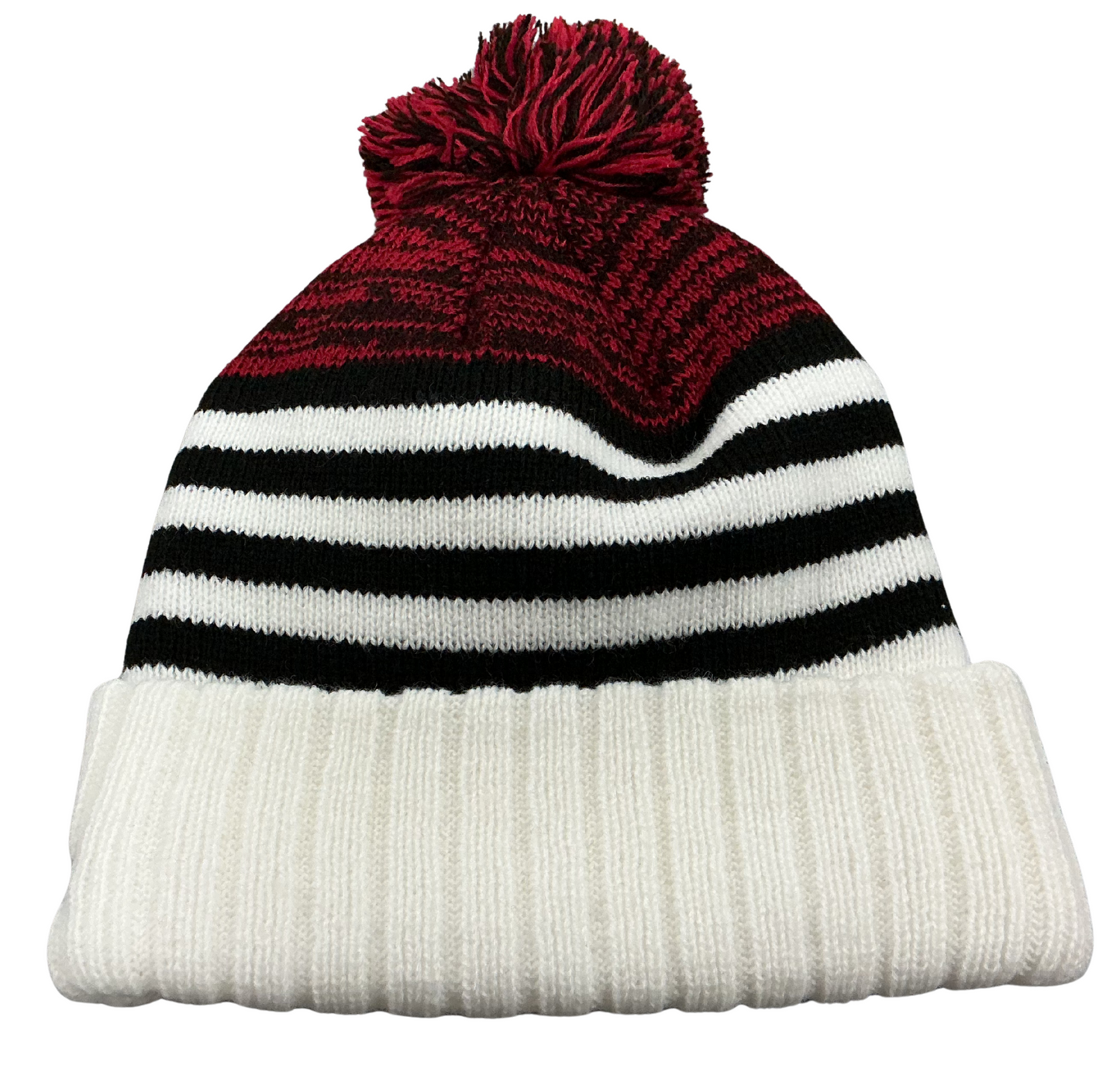 New Era Snowfall Stripe NBA Chicago Bulls Beanie w/ Pom
