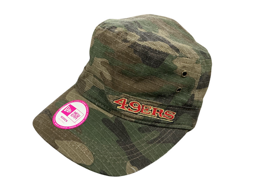 New Era Women's SF 49ers Camo Military Style Cap