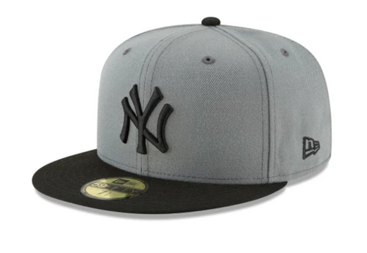 New York Yankees Storm Gray Basic 59FIFTY Fitted Hat