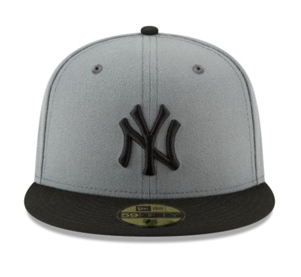 New York Yankees Storm Gray Basic 59FIFTY Fitted Hat