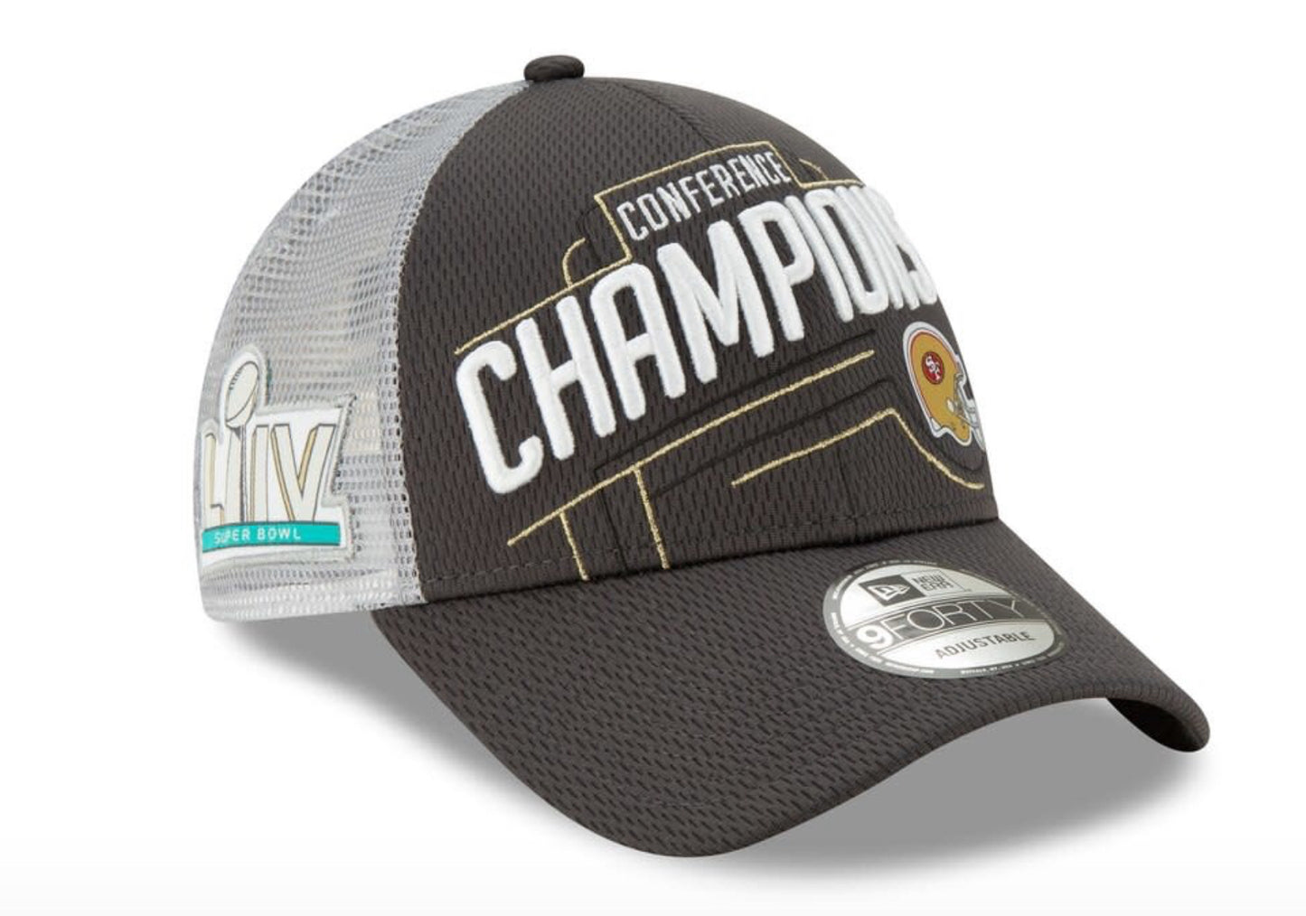 SF 49ers New Era NFL SBLIV Conference Champs Adjustable