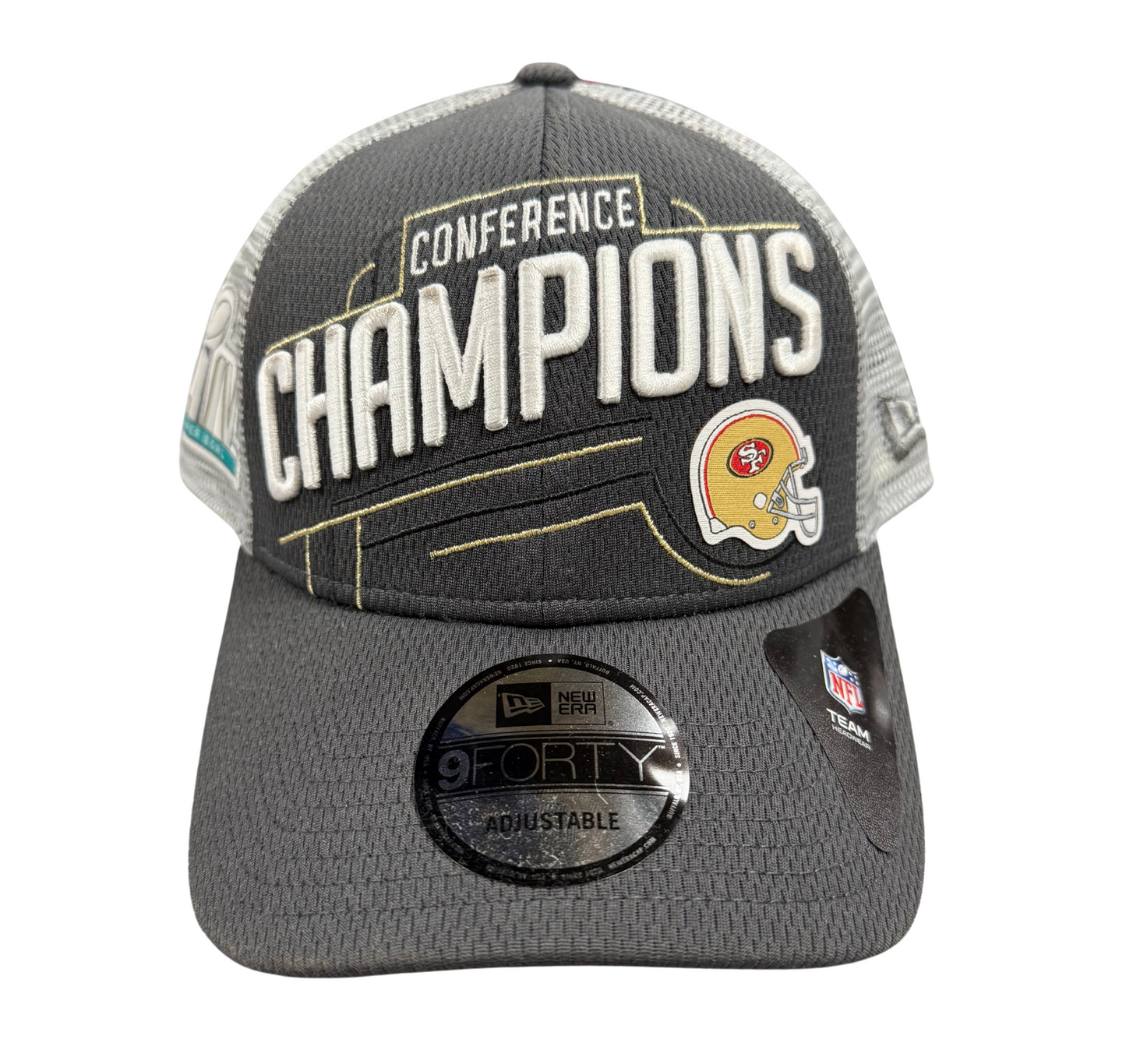 SF 49ers New Era NFL SBLIV Conference Champs Adjustable