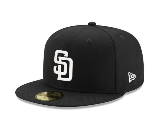 San Diego Padres MLB New Era Black 59Fifty Fitted