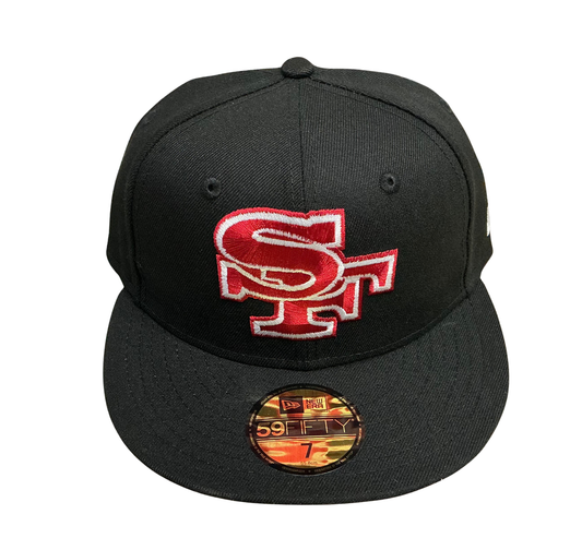 San Francisco 49ers NFL New Era Red Stitched 59Fifty Fitted Hat
