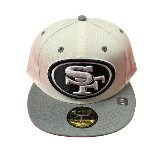 San Francisco 49ers New Era 59Fifty Cream/Grey Fitted Hat