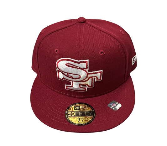 San Francisco 49ers New Era Burgundy 59FIFTY Fitted Hat