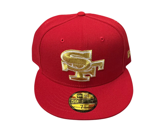 San Francisco 49ers New Era Gold Stitched 59FIFTY Fitted Hat