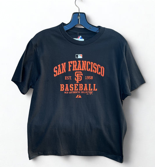 San Francisco Giants Baseball EST 1958 Majestic Youth T-Shirt