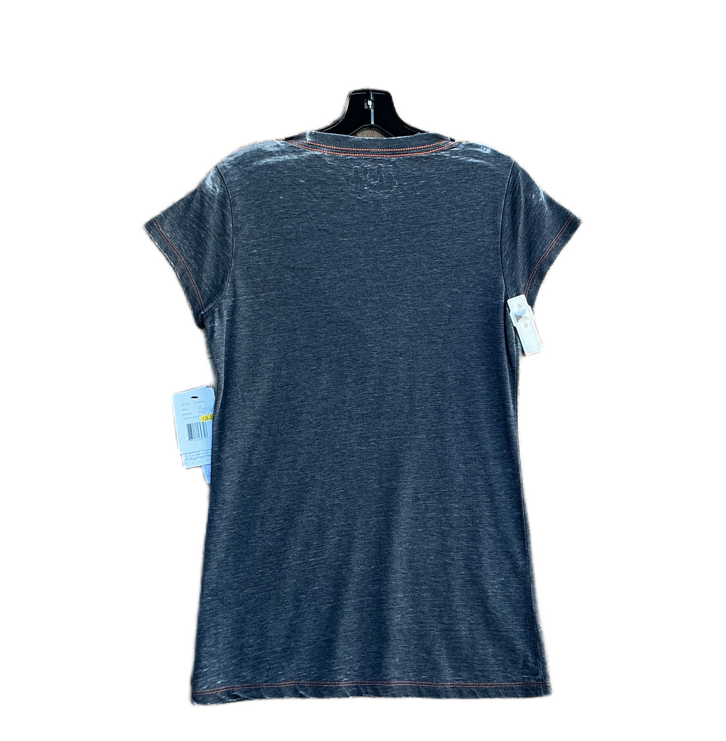 San Francisco Giants Baseball V-Neck Women's Dark Grey Fan For Life T-Shirt