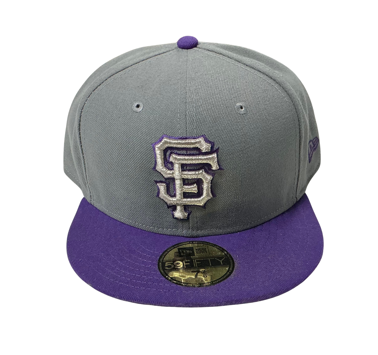 San Francisco Giants Two Tone Grey/Purple Metallic New Era 59Fifty Fitted Hat