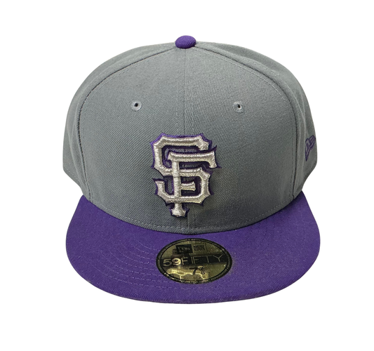 San Francisco Giants Two Tone Grey/Purple Metallic New Era 59Fifty Fitted Hat