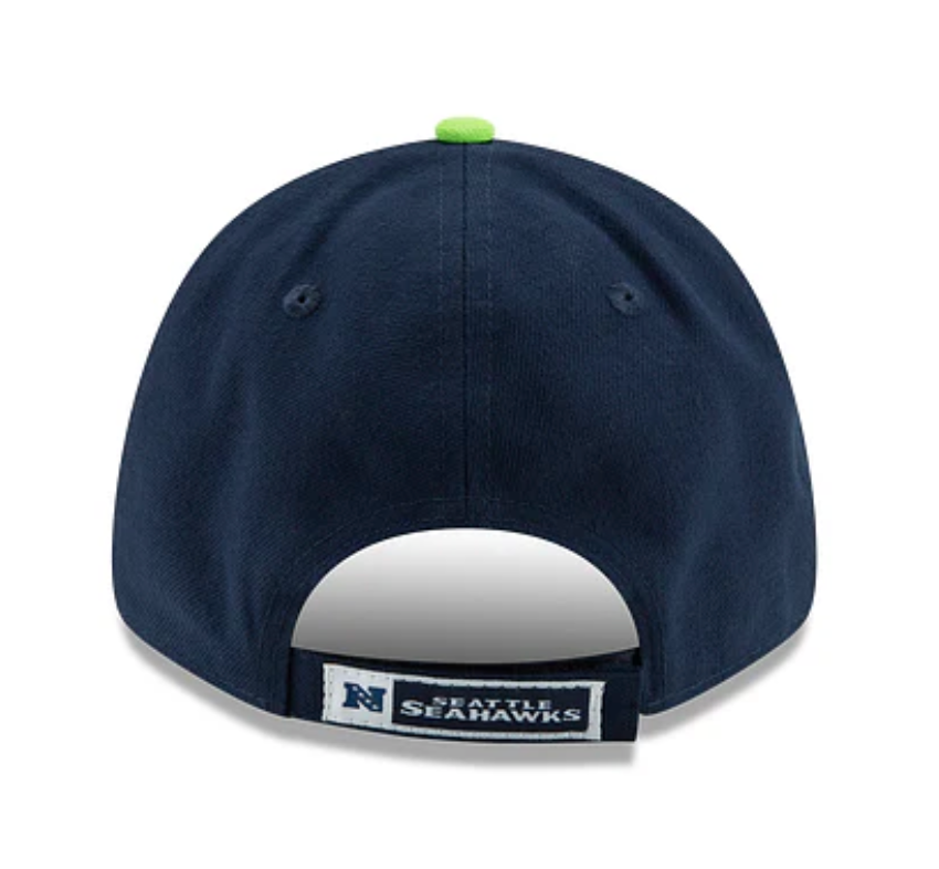 Seattle Seahawks New Era Navy 9FORTY Adjustable Hat