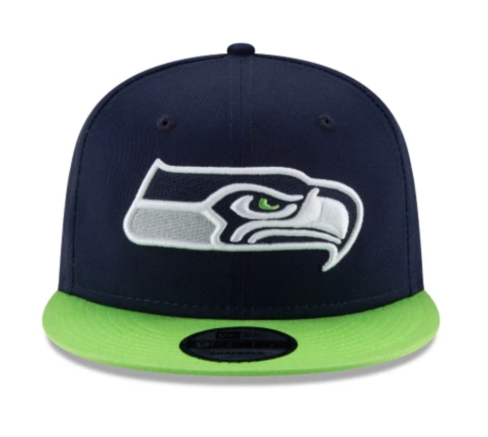 Seattle Seahawks New Era Two Tone Navy/Green 9FIFTY Snapback