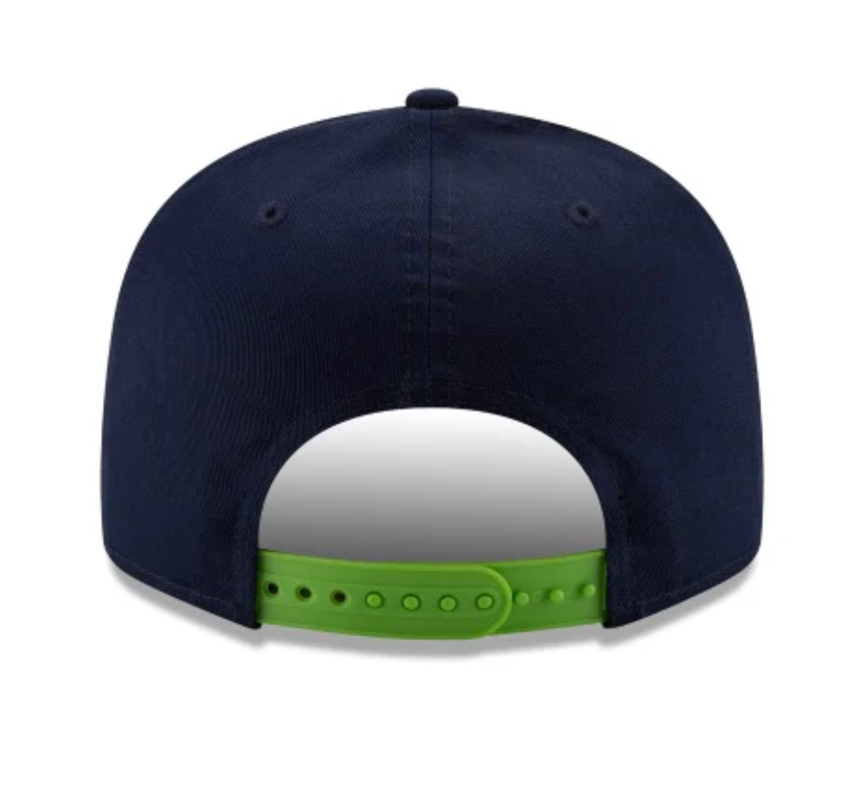 Seattle Seahawks New Era Two Tone Navy/Green 9FIFTY Snapback