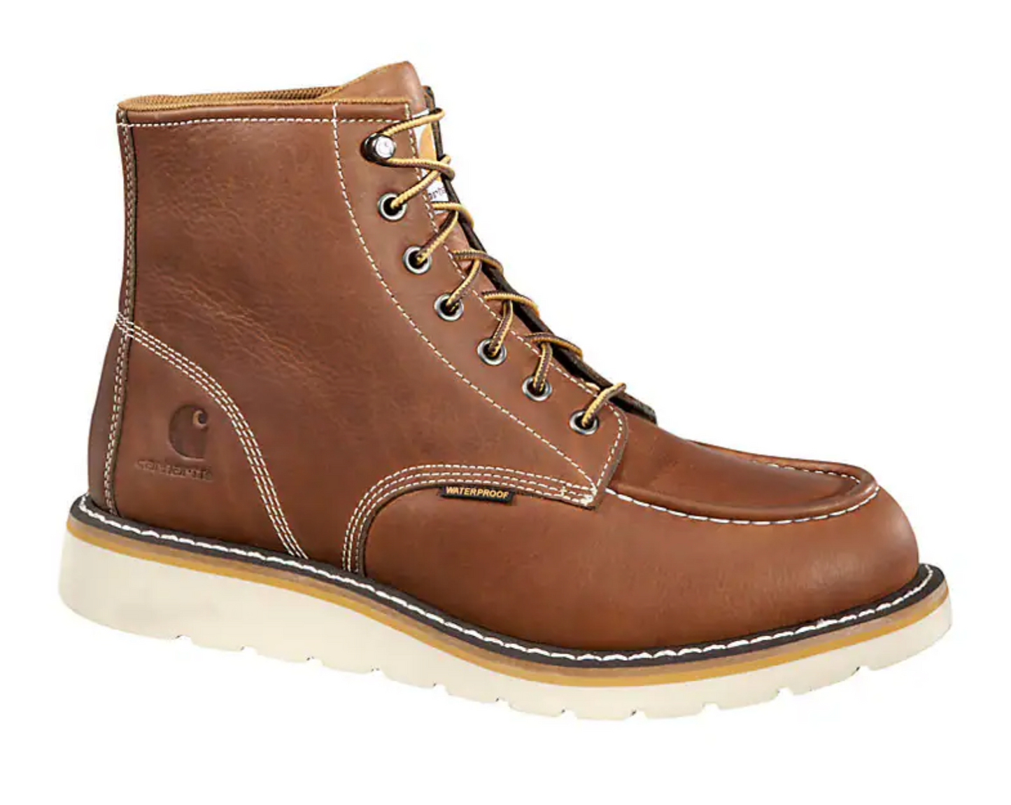 Waterproof 6" Moc Toe Wedge Boot
